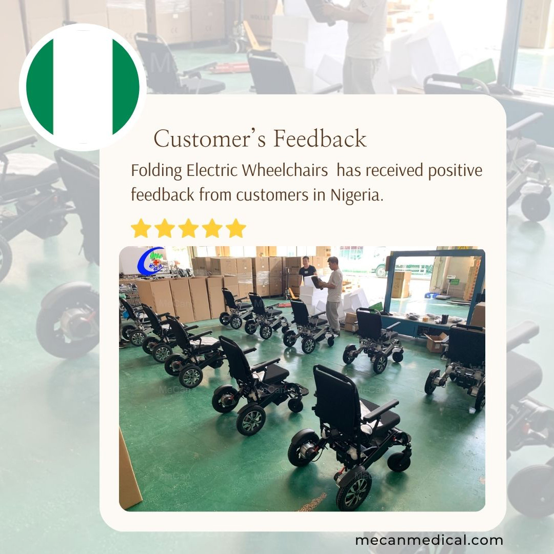 100 Folding Electric Wheelchairs Rau Nigeria Manufacturers - MeCan Medical