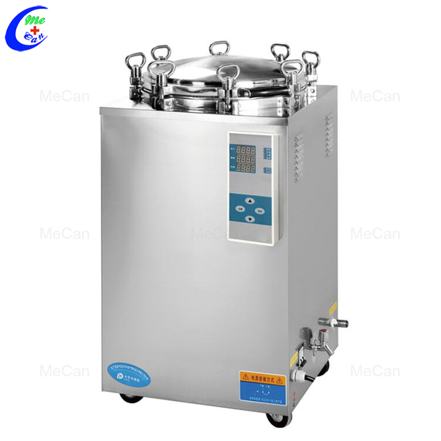 Profesyonel Y&uuml;ksek Basın&ccedil;lı Otoklav Dikey Sterilizat&ouml;r Makinesi Dikey Buhar Sterilizasyonu &Uuml;reticisi MeCan Medical