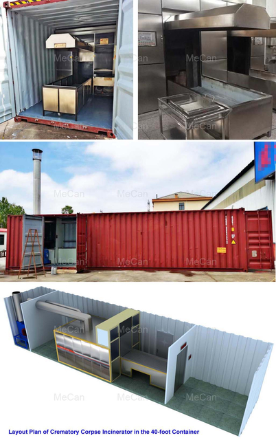 Mesin Kremasi Seluler Profesional Tanpa Instalasi untuk produsen COVID-19