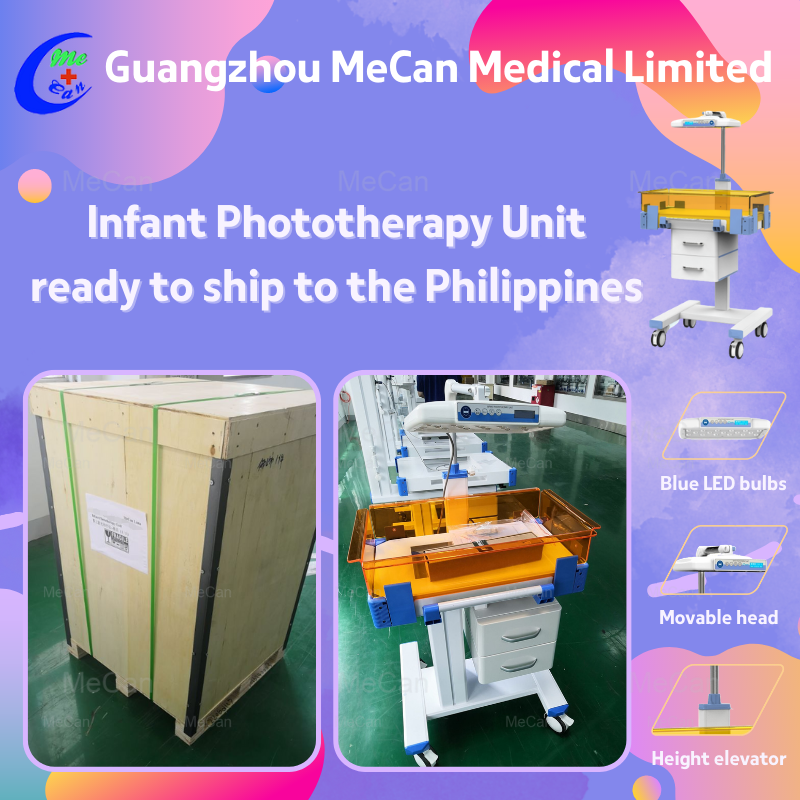 D'Infant Phototherapy Eenheet ass prett fir op de Philippinen gesch&eacute;ckt ze ginn | MeCan Medical