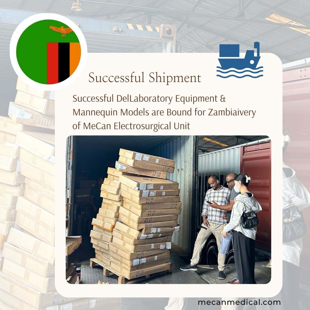 Os equipos de laboratorio e os modelos de maniqu&iacute;es est&aacute;n destinados a Zambia