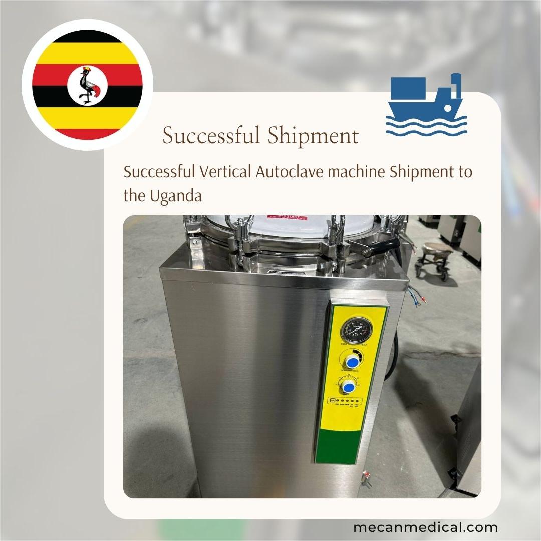 Remessa de esterilizador a vapor da MeCanMed para Uganda