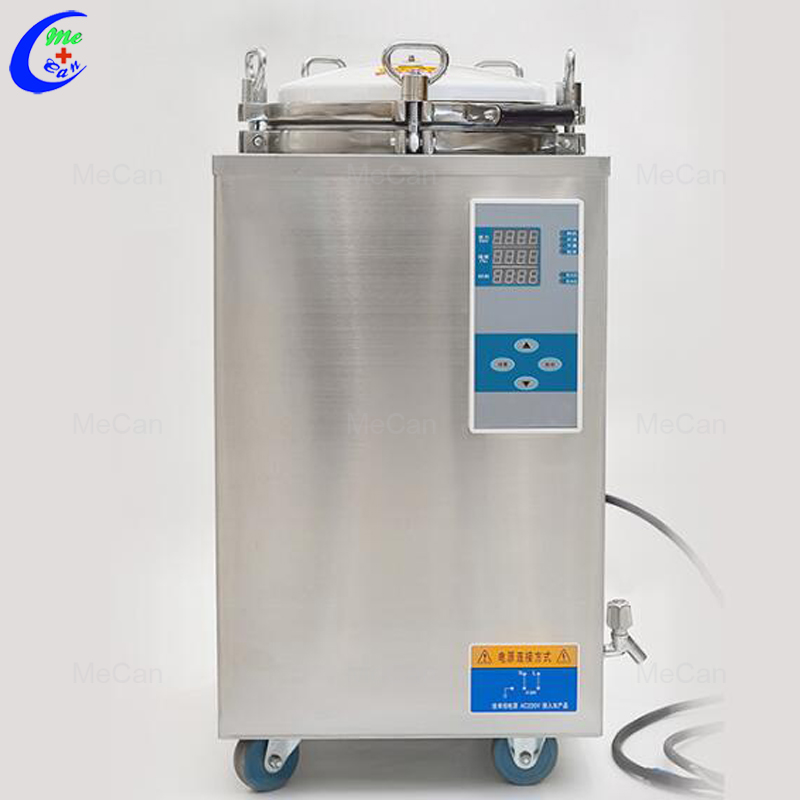Professional High Pressure Autoclave Vertical Sterilizer Machine Vertical Steam Sterilization Manufacturer MeCan Medical