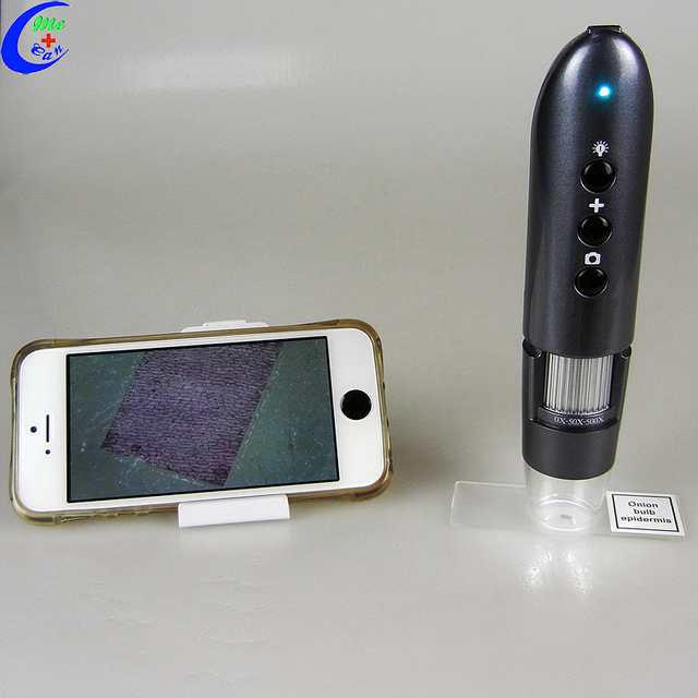 ايپل IOS /Android سمارٽ فون ٺاهيندڙن لاءِ چين وائرليس وائي فائي ڊجيٽل مائڪرو اسڪوپ - MeCan ميڊيڪل