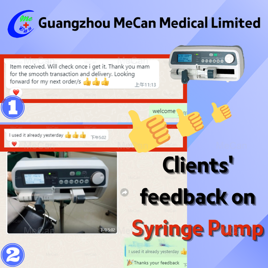 באַמערקונגען פון פיליפּפּינע קלייאַנץ אויף שפּריץ פּאָמפּע | MeCan Medical