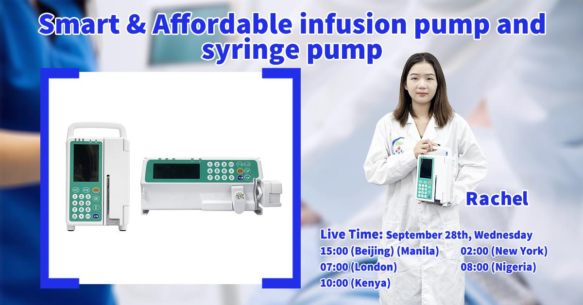 Pompă de perfuzie Livestream-MeCan și pompă de seringă | MeCan Medical