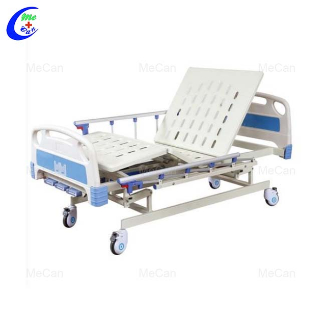 Cama de hospital com manivela manual