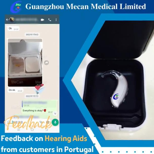 Zpětn&aacute; vazba | Zpětn&aacute; vazba na naslouch&aacute;tko od portugalsk&yacute;ch z&aacute;kazn&iacute;ků | MeCan Medical